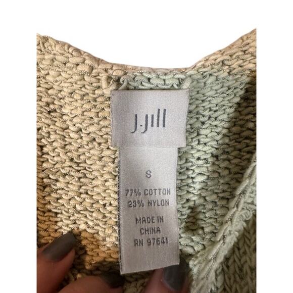 J. Jill Yellow Cotton Blend Sleeveless Scoop Neck Knit Tank Top Women Sz S - Picture 6 of 6